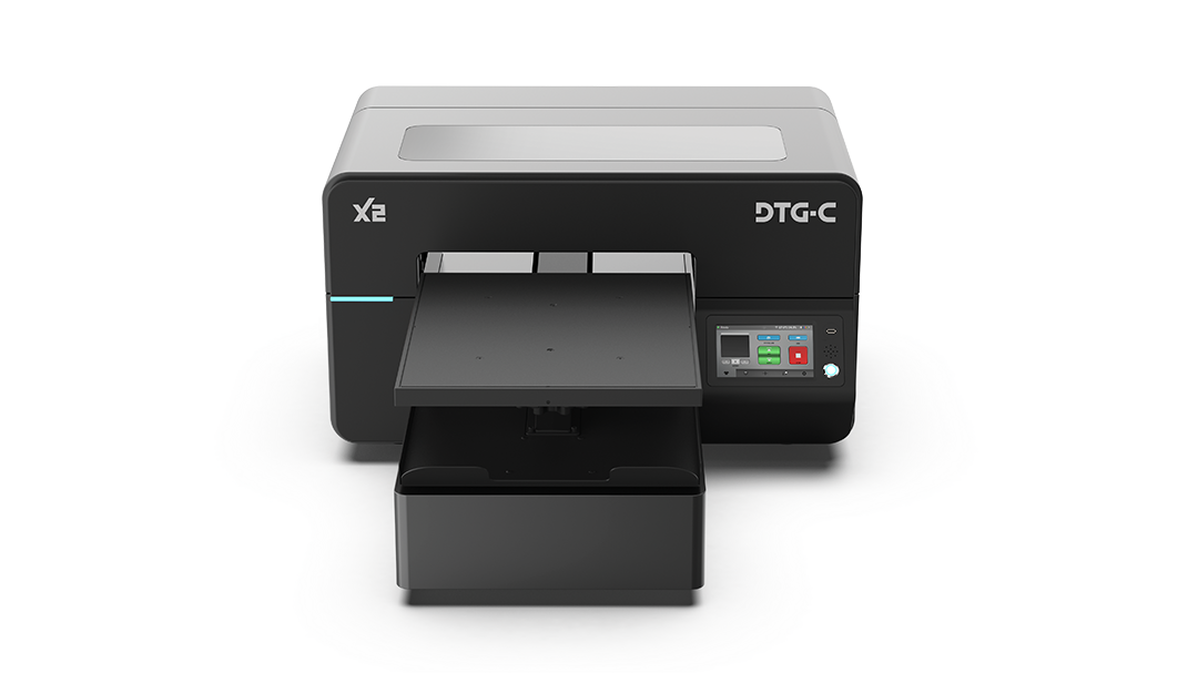 DTG-C X2 DTG Printer Front High Angle Screen On Web