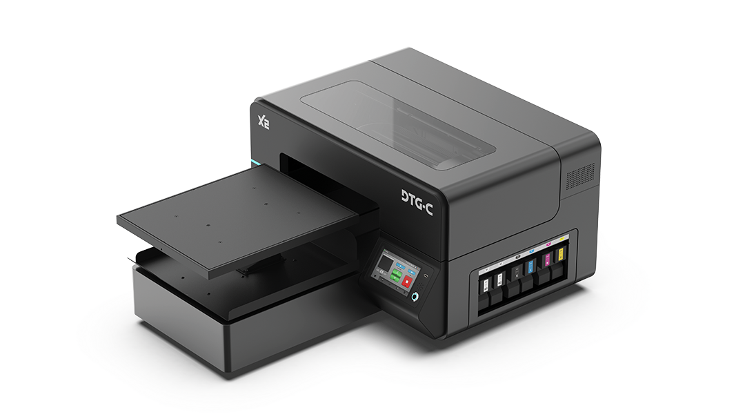 DTG-C X2 DTG Printer Left High Angle Screen On Web