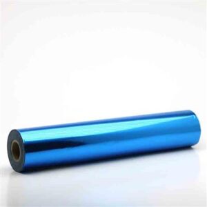 Blue Metallic Foil Application