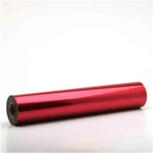 Red Metallic Foil Application