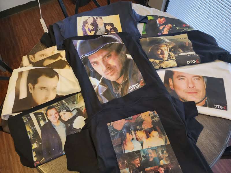 Remembering a Hollywood Legend: Attending Tom Sizemore's Celebration of Life 3 DTG Connection Donated Shirts for Attendees at Tom Sizemore's Celebration of Life