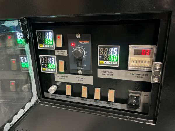 UNINET® DTF 17 in SLIMSHAKER™ - Vertical Space Saving Automated Powder Application and Curing Machine - Image 6