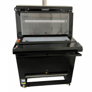 UNINET® DTF 17 in SLIMSHAKER™ - Vertical Space Saving Automated Powder Application and Curing Machine
