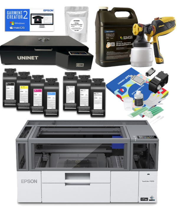 Epson F1070 DTG/DTF Hybrid Printer DTF Bundle