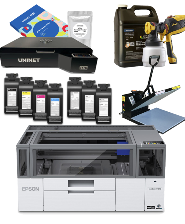 Epson F1070 DTG/DTF Hybrid Printer Deluxe Bundle