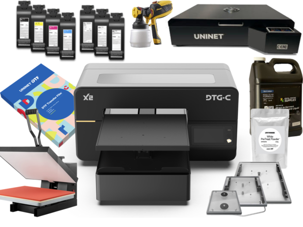 DTG-C X2 DTG/DTF Hybrid Printer Deluxe Bundle